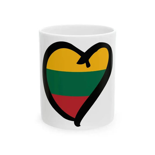EuroLithuaniaAnterior (Lithuania) White Coffee Mug 11oz - Go Mug Yourself