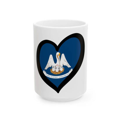 EuroLuisiana (United States) White Coffee Mug 15oz - Go Mug Yourself