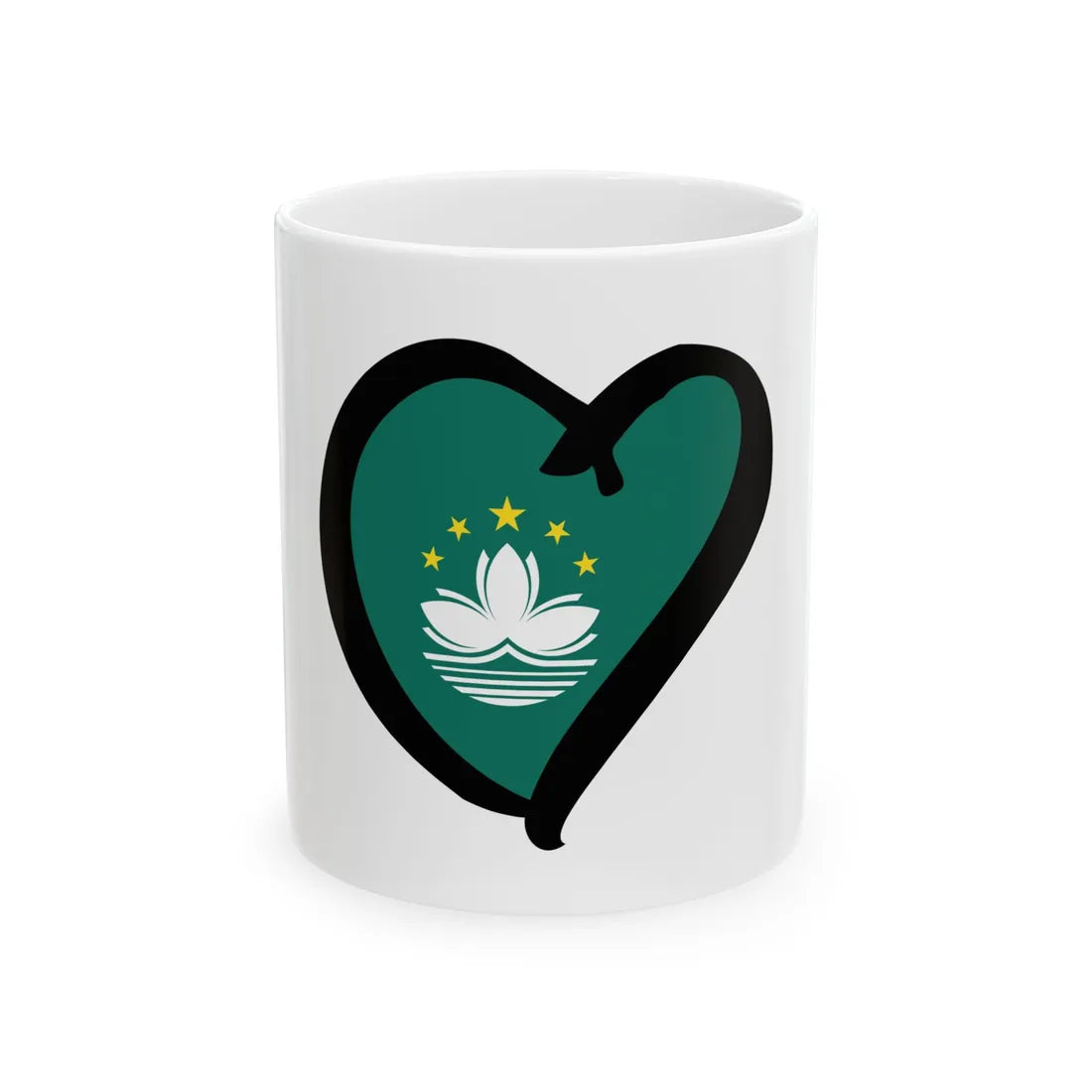 EuroMacaoAnterior (China) White Coffee Mug 11oz - Go Mug Yourself