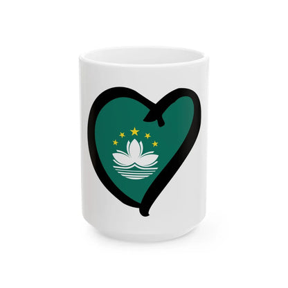 EuroMacaoAnterior (China) White Coffee Mug 15oz - Go Mug Yourself