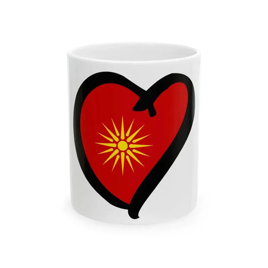 EuroMacedonia del NorteAnterior 1992-1995 (North Macedonia) White Coffee Mug 11oz - Go Mug Yourself