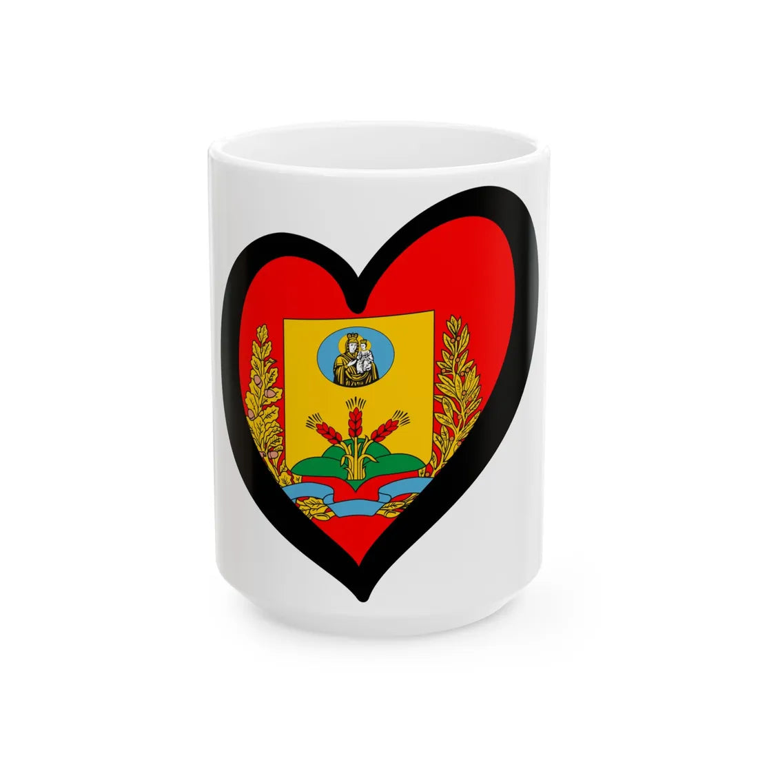 EuroMaguilov (Belarus) White Coffee Mug 15oz - Go Mug Yourself