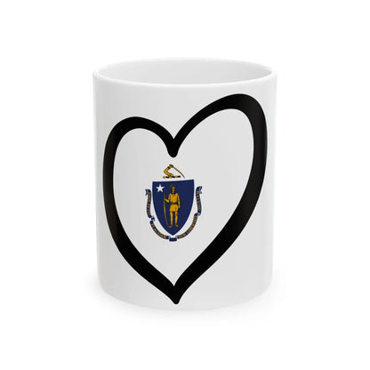 EuroMassachusetts (United States) White Coffee Mug 11oz - Go Mug Yourself