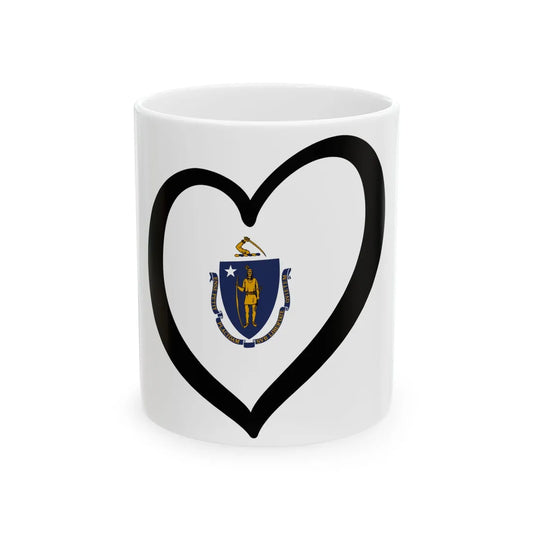 EuroMassachusetts (United States) White Coffee Mug 11oz - Go Mug Yourself
