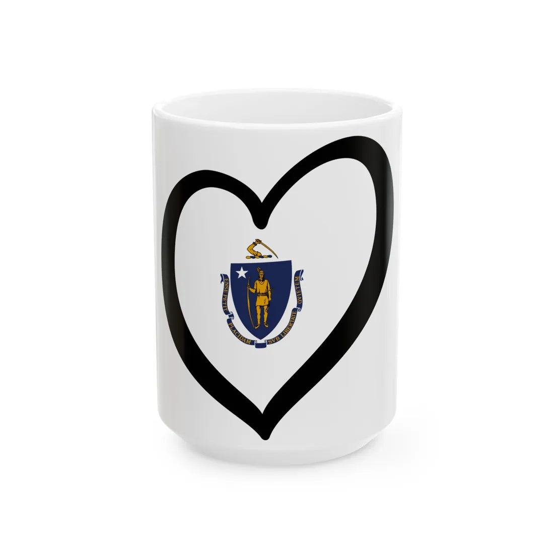 EuroMassachusetts (United States) White Coffee Mug 15oz - Go Mug Yourself