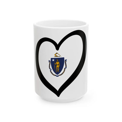 EuroMassachusetts (United States) White Coffee Mug 15oz - Go Mug Yourself