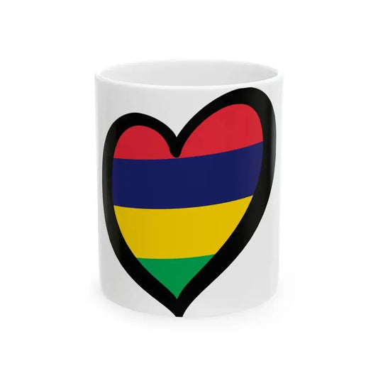 EuroMauricio (Mauritius) White Coffee Mug 11oz - Go Mug Yourself