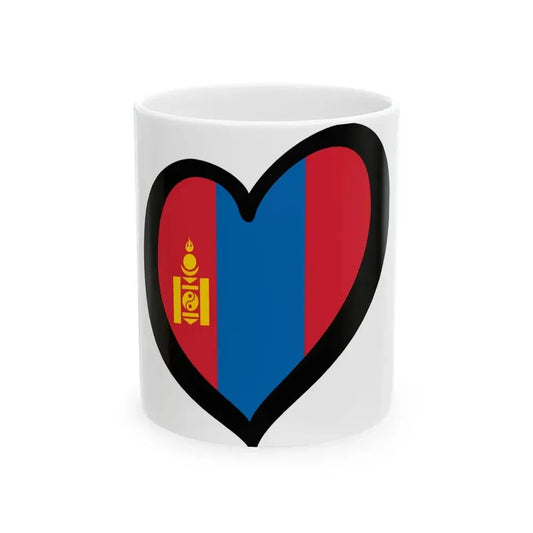EuroMongolia (Mongolia) White Coffee Mug 11oz - Go Mug Yourself