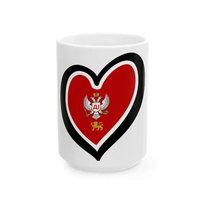 EuroMontenegro 1852-1860 (Montenegro) White Coffee Mug 15oz - Go Mug Yourself