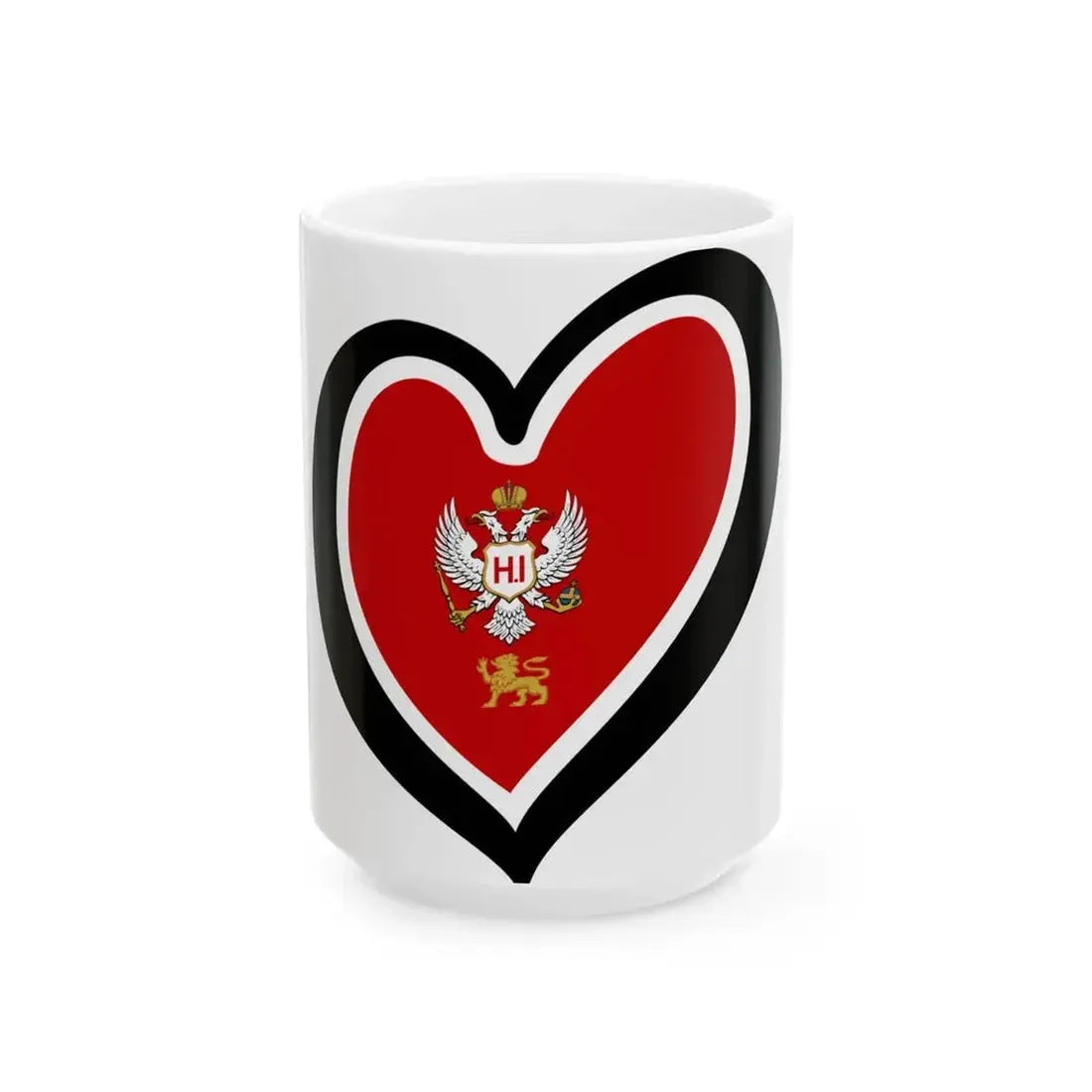 EuroMontenegro 1860-1905 (Montenegro) White Coffee Mug 15oz - Go Mug Yourself