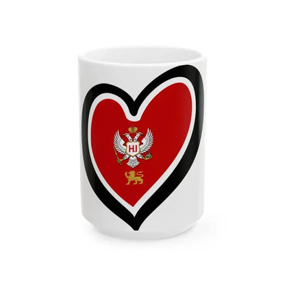 EuroMontenegro 1860-1905 (Montenegro) White Coffee Mug 15oz - Go Mug Yourself