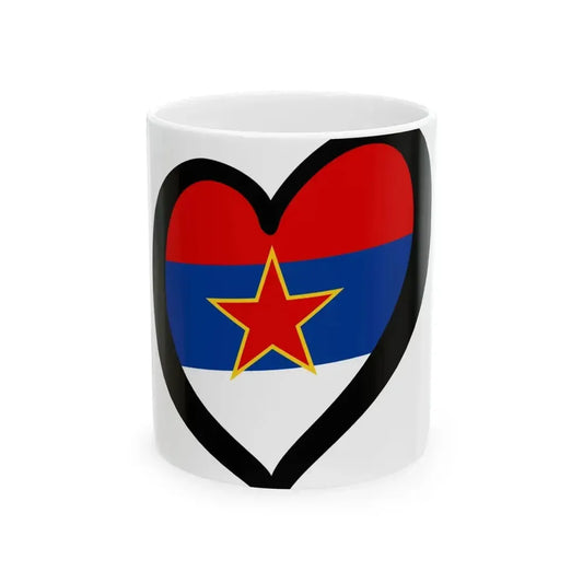 EuroMontenegro 1946-1993 and EuroSerbia 1947-1992 (Montenegro) White Coffee Mug 11oz - Go Mug Yourself