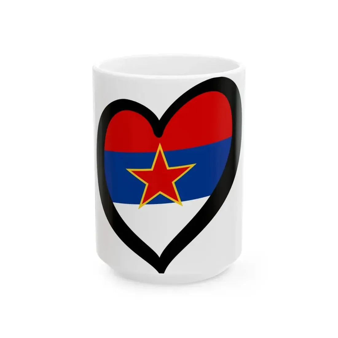 EuroMontenegro 1946-1993 and EuroSerbia 1947-1992 (Montenegro) White Coffee Mug 15oz - Go Mug Yourself
