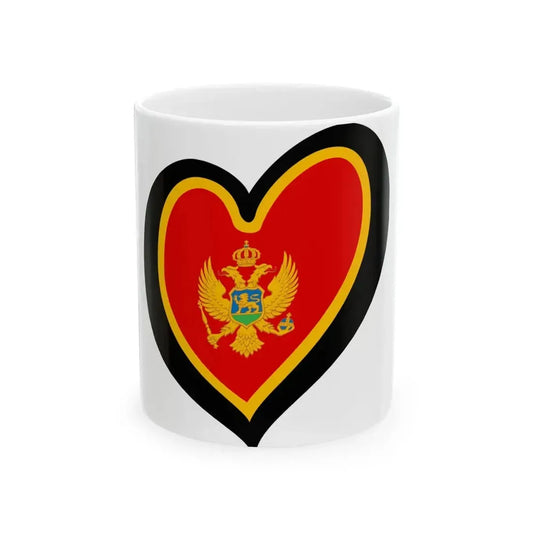 EuroMontenegro (Montenegro) White Coffee Mug 11oz - Go Mug Yourself
