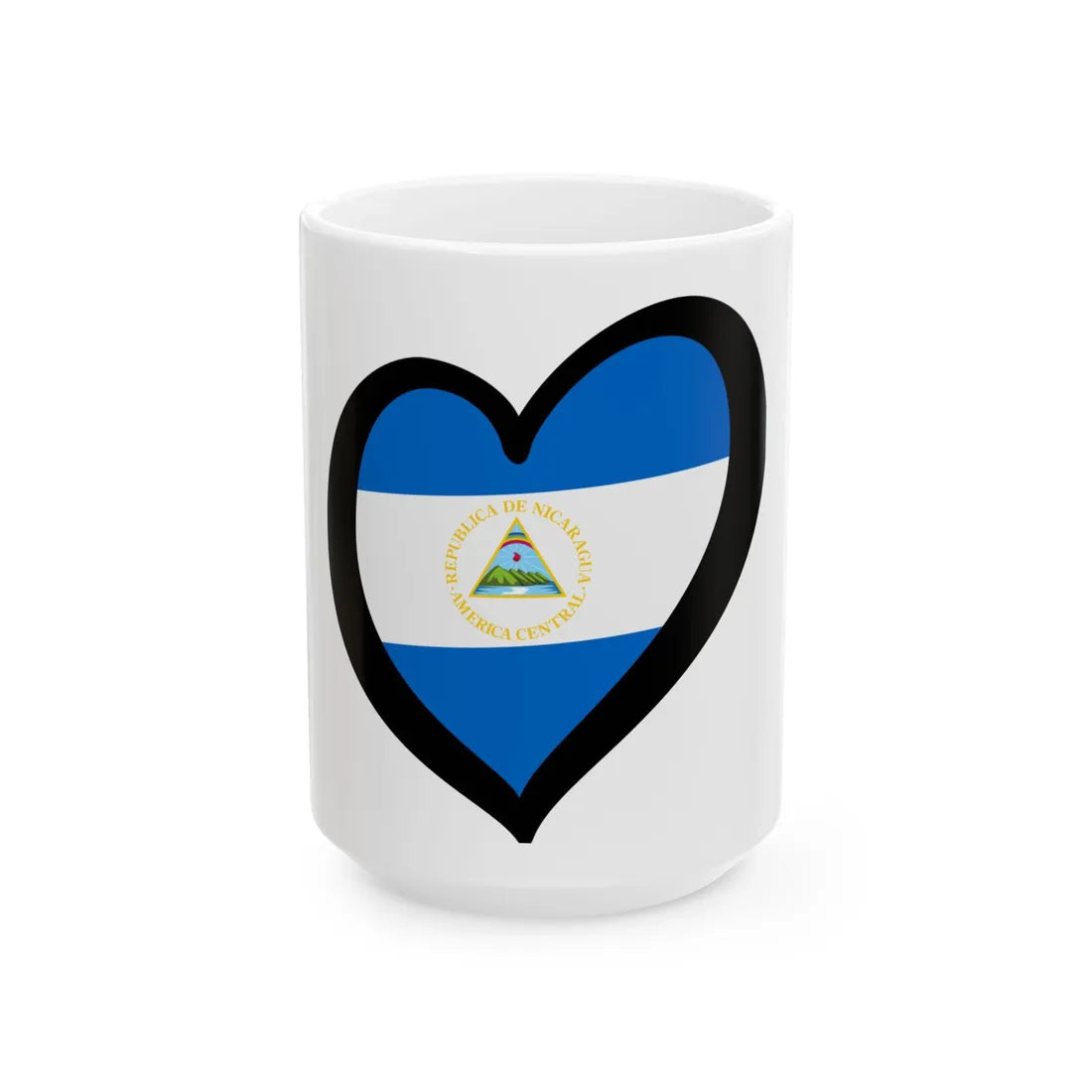 EuroNicaragua 1908-1971 (Nicaragua) White Coffee Mug 15oz - Go Mug Yourself