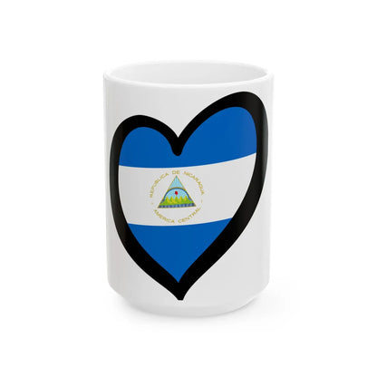 EuroNicaragua (Nicaragua) White Coffee Mug 15oz - Go Mug Yourself