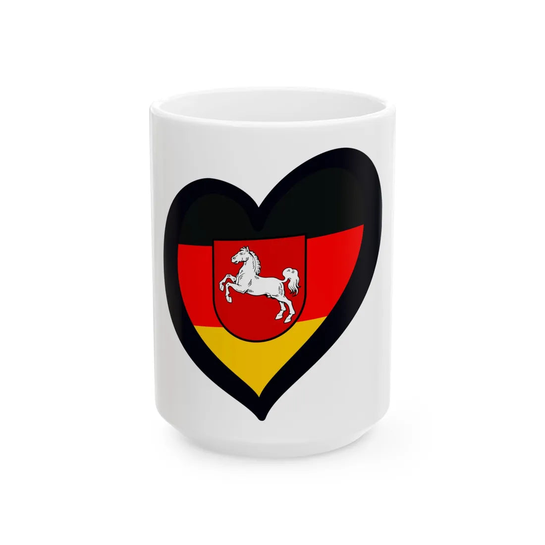 EuroNiedersachsen (Germany) White Coffee Mug 15oz - Go Mug Yourself