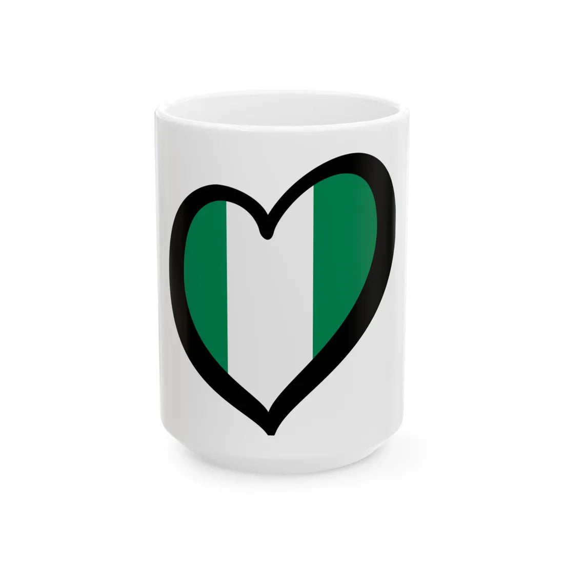 EuroNigeria (Niger) White Coffee Mug 15oz - Go Mug Yourself