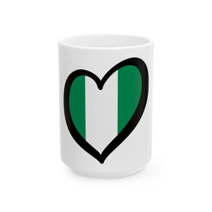EuroNigeria (Niger) White Coffee Mug 15oz - Go Mug Yourself
