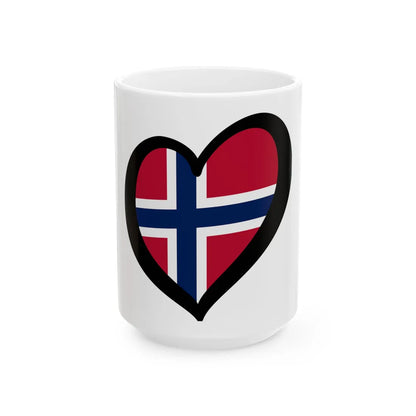 EuroNoruega (Norway) White Coffee Mug 15oz - Go Mug Yourself