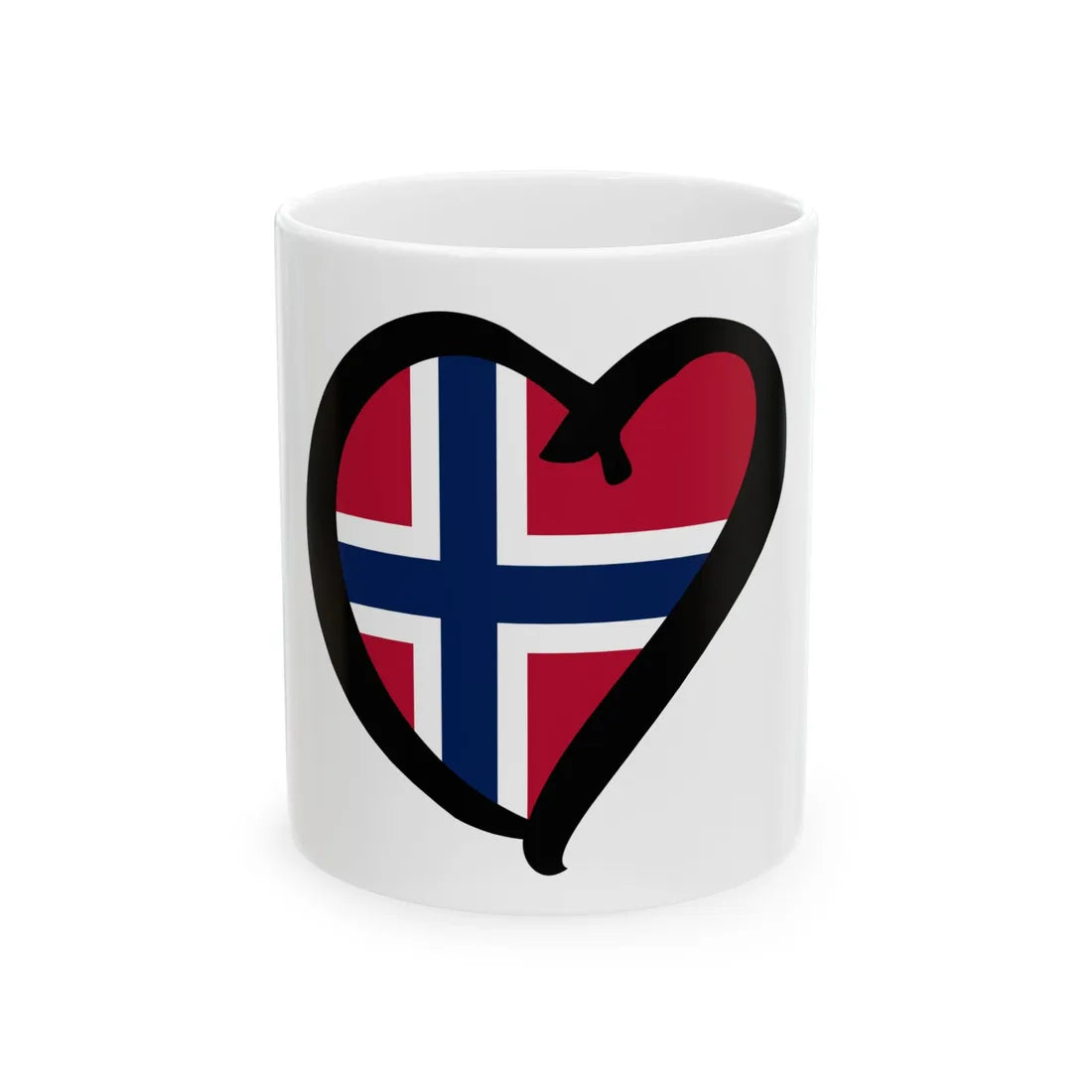 EuroNoruegaAnterior (Norway) White Coffee Mug 11oz - Go Mug Yourself