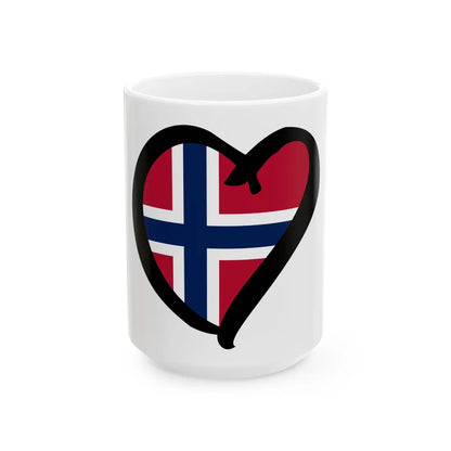 EuroNoruegaAnterior (Norway) White Coffee Mug 15oz - Go Mug Yourself