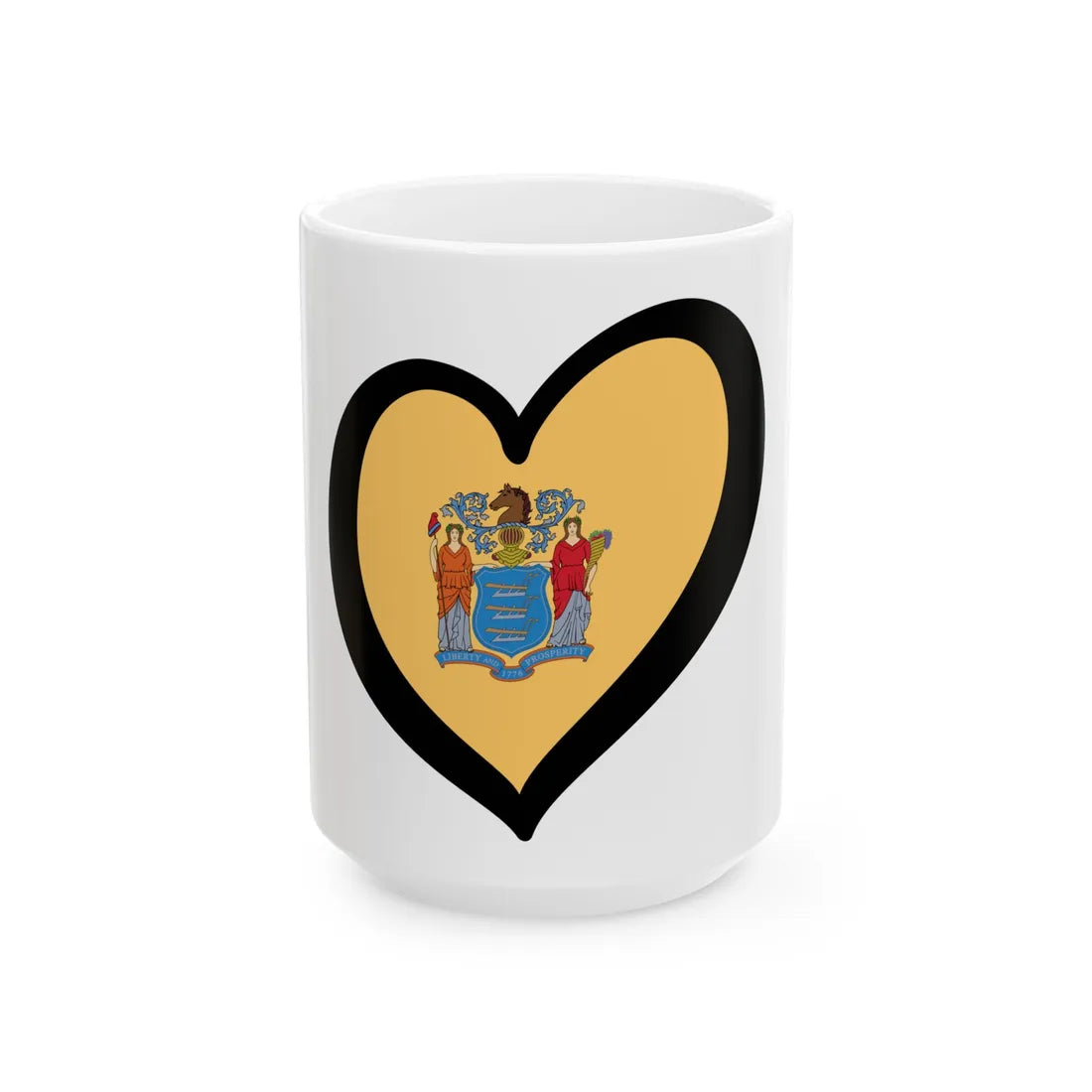 EuroNueva Jersey (United States) White Coffee Mug 15oz - Go Mug Yourself