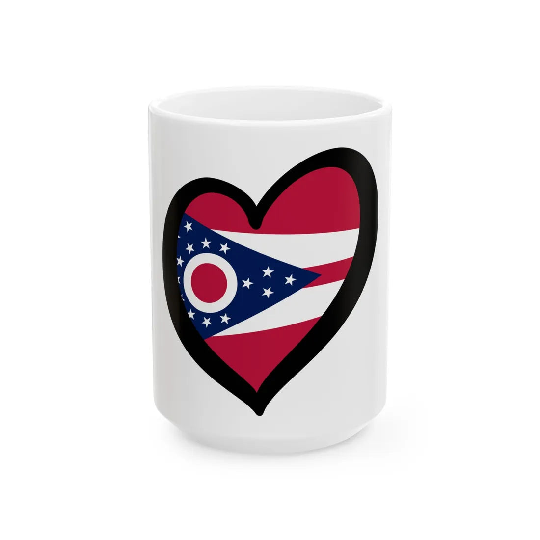 EuroOhio (United States) White Coffee Mug 15oz - Go Mug Yourself