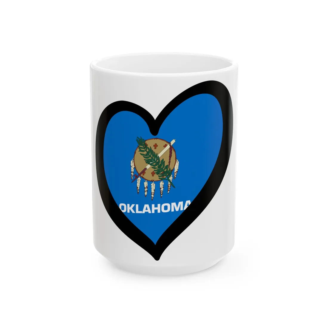 EuroOklahoma (United States) White Coffee Mug 15oz - Go Mug Yourself