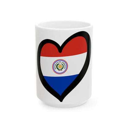EuroParaguay 1842-1990 (Paraguay) White Coffee Mug 15oz - Go Mug Yourself