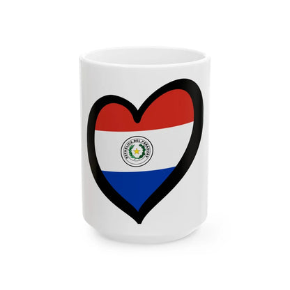 EuroParaguay (Paraguay) White Coffee Mug 15oz - Go Mug Yourself
