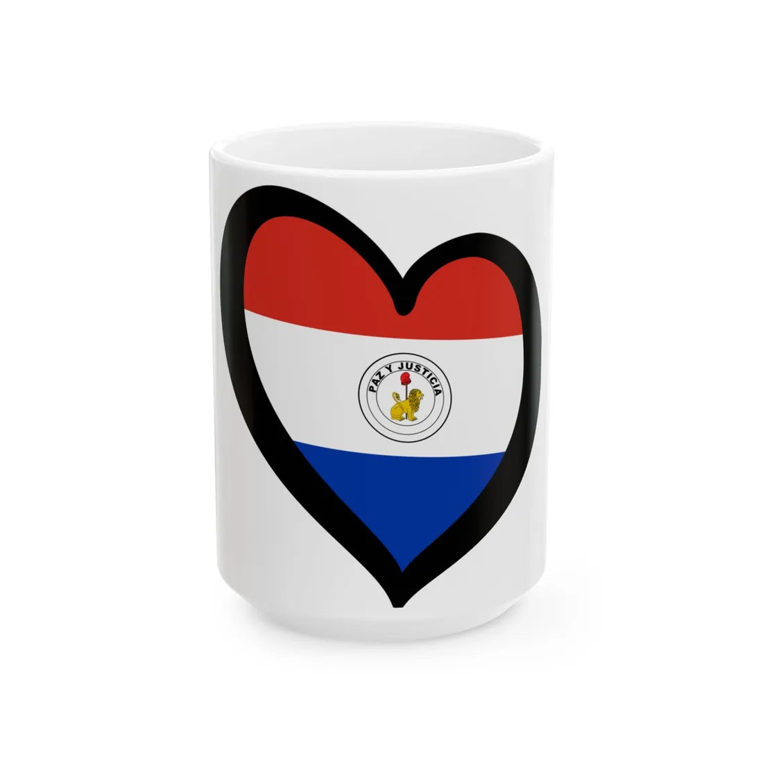 EuroParaguay reverso (Paraguay) White Coffee Mug 15oz - Go Mug Yourself