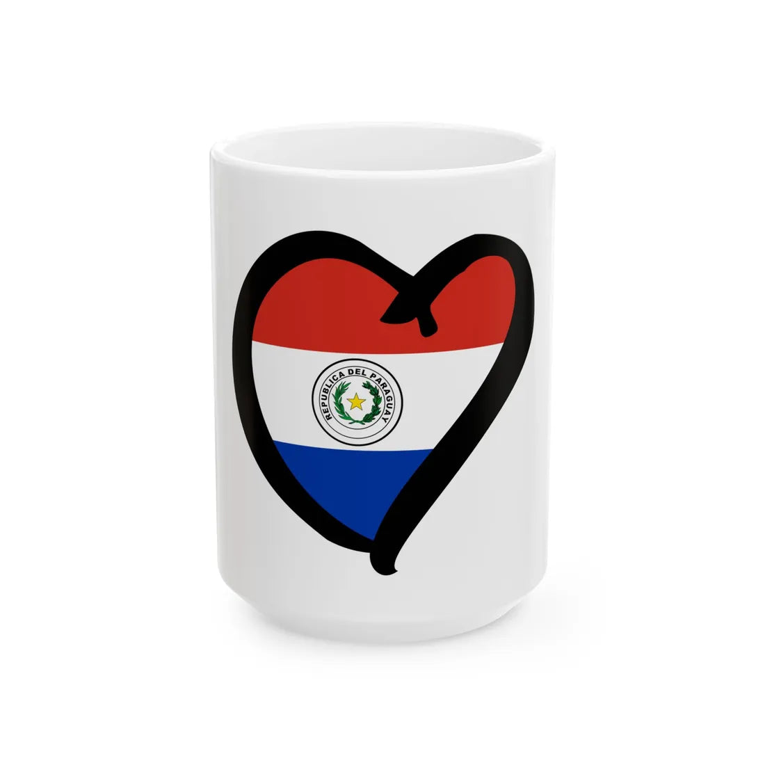 EuroParaguayAnterior (Paraguay) White Coffee Mug 15oz - Go Mug Yourself