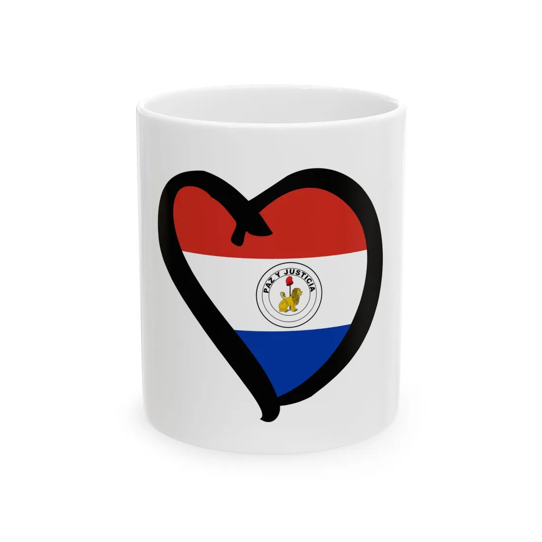 EuroParaguayAnterior reverso (Paraguay) White Coffee Mug 11oz - Go Mug Yourself