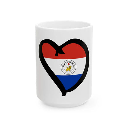 EuroParaguayAnterior reverso (Paraguay) White Coffee Mug 15oz - Go Mug Yourself