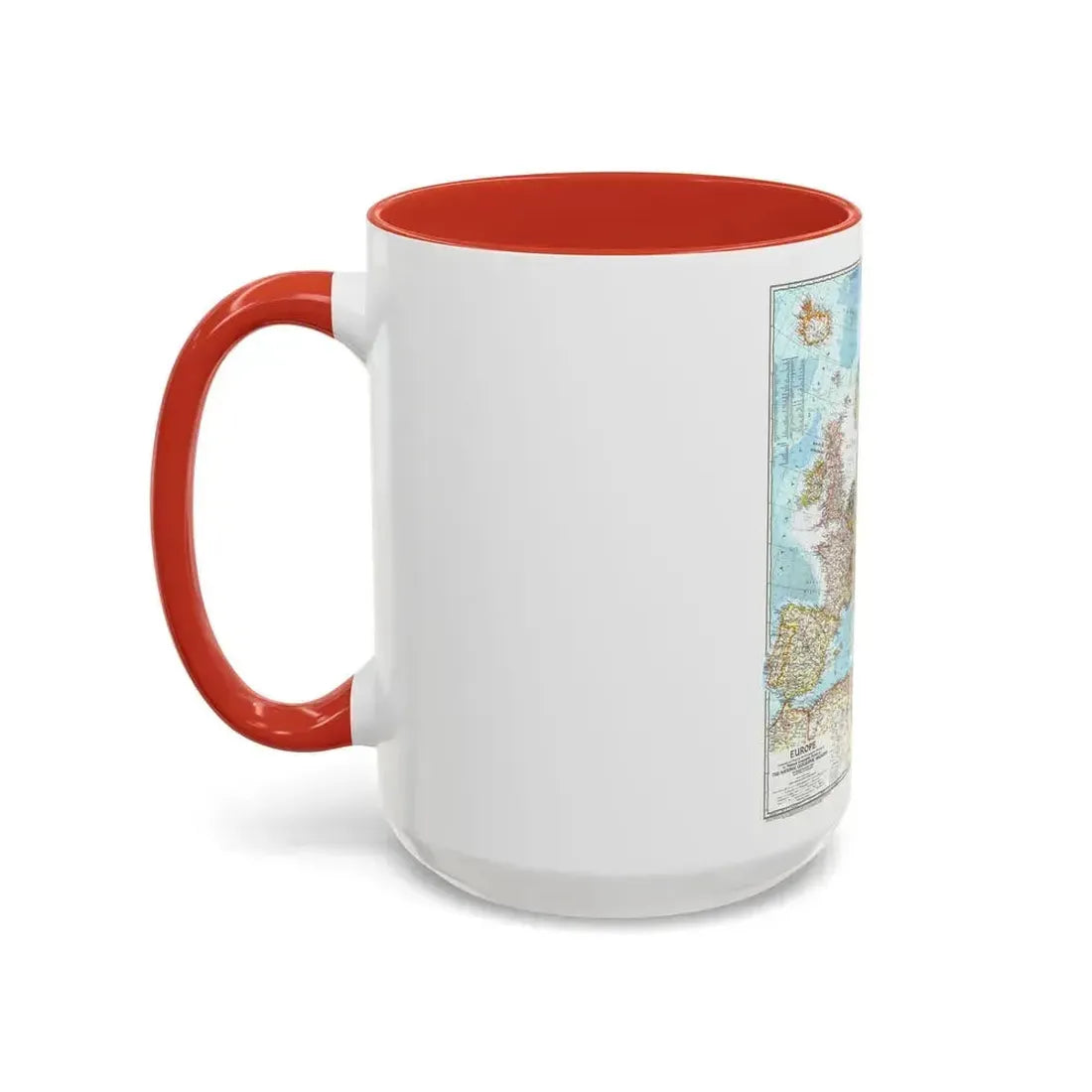 Europe (1957) (Map) Accent Coffee Mug - Go Mug Yourself