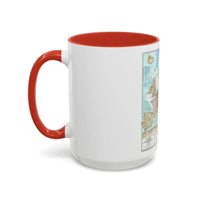 Europe (1957) (Map) Accent Coffee Mug - Go Mug Yourself