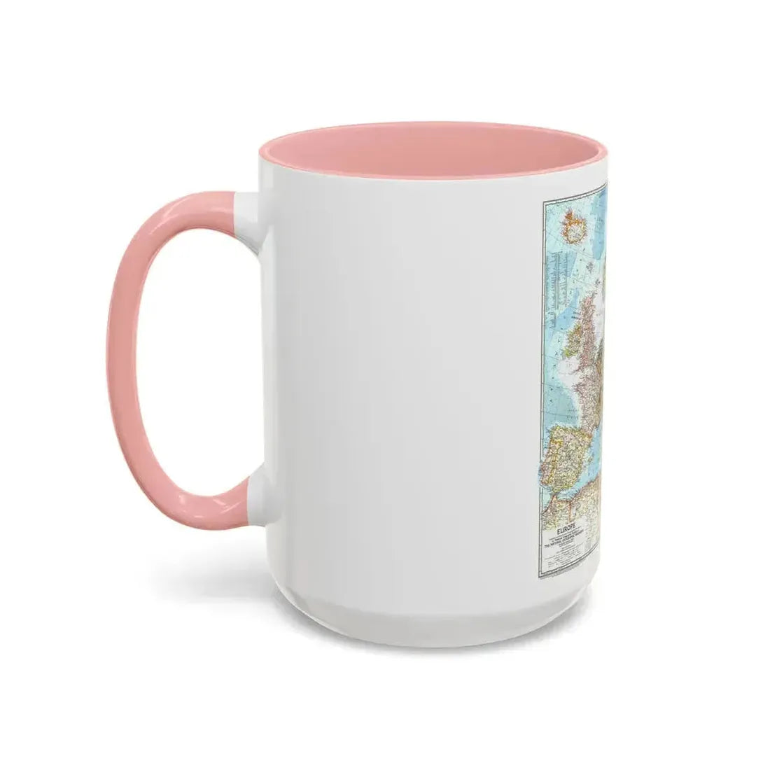 Europe (1957) (Map) Accent Coffee Mug - Go Mug Yourself
