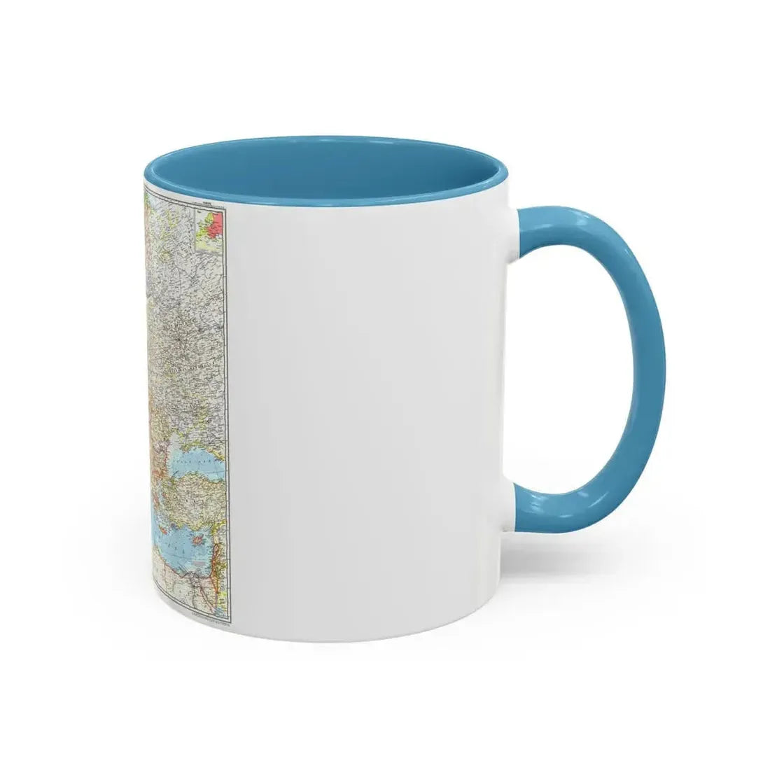 Europe (1957) (Map) Accent Coffee Mug - Go Mug Yourself