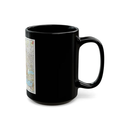 Europe (1957) (Map) Black Coffee Mug-Go Mug Yourself