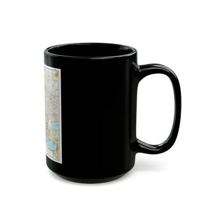 Europe (1957) (Map) Black Coffee Mug - Go Mug Yourself