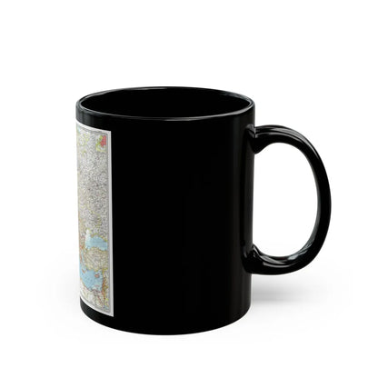 Europe (1957) (Map) Black Coffee Mug-Go Mug Yourself