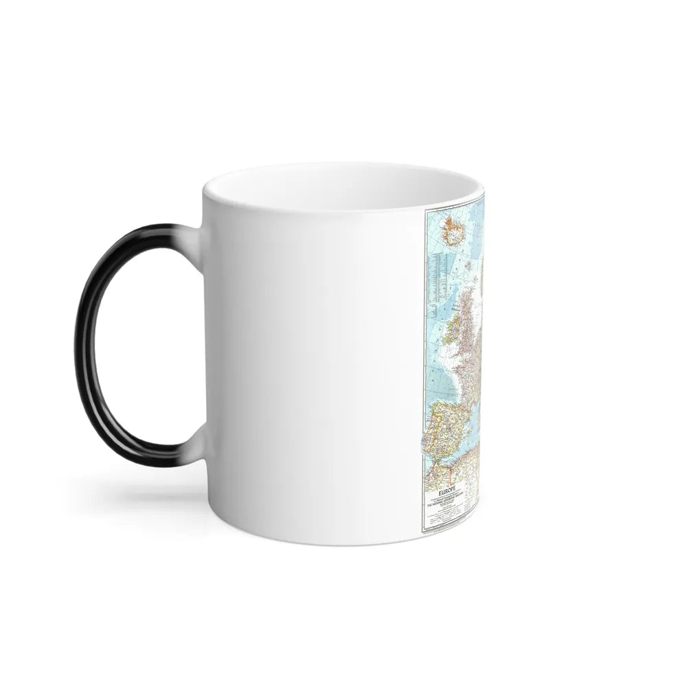 Europe (1957) (Map) Color Changing Mug 11oz-Go Mug Yourself