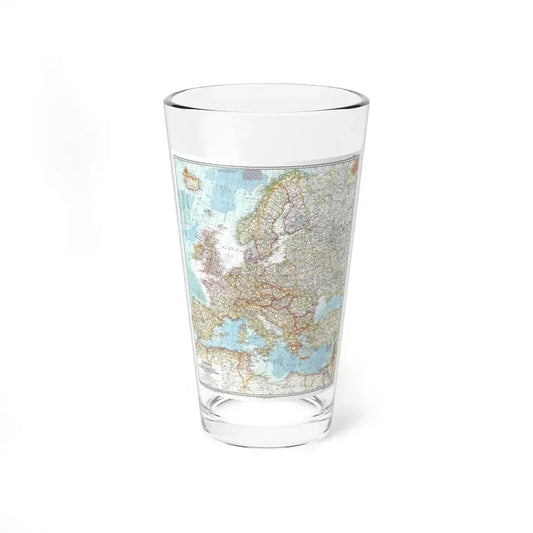 Europe (1957) (Map) Pint Glass 16oz 16oz - Go Mug Yourself