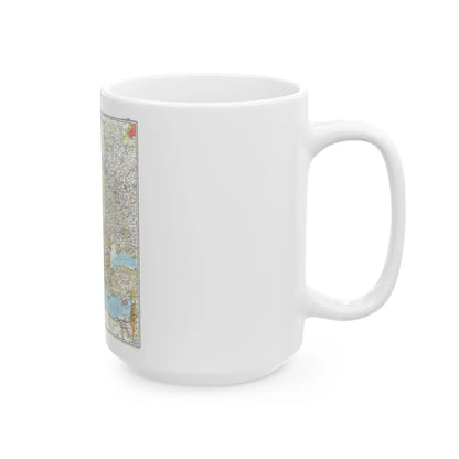 Europe (1957) (Map) White Coffee Mug-Go Mug Yourself