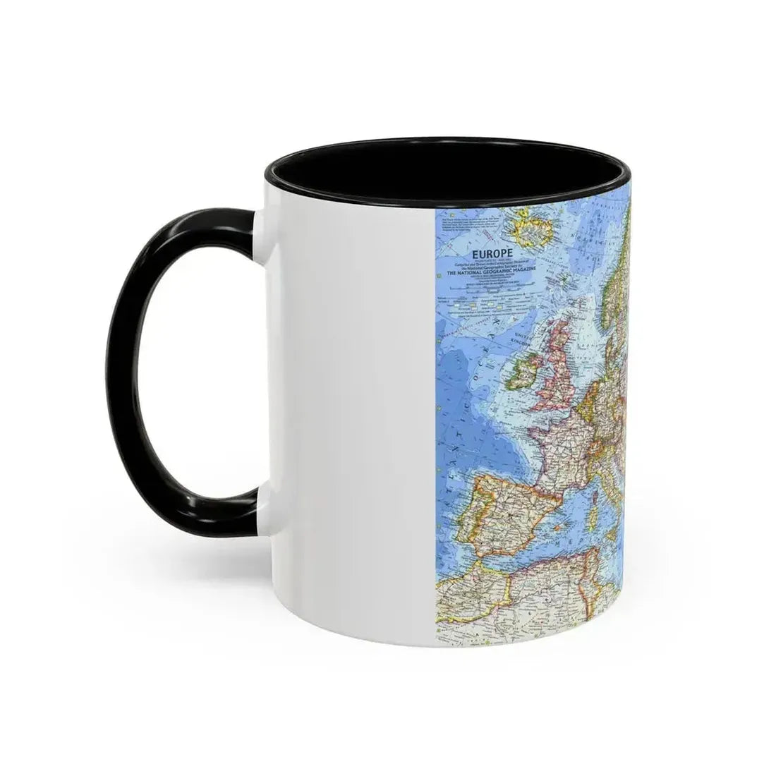 Europe (1962) (Map) Accent Coffee Mug - Go Mug Yourself