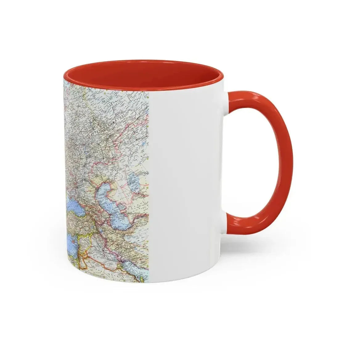 Europe (1962) (Map) Accent Coffee Mug - Go Mug Yourself