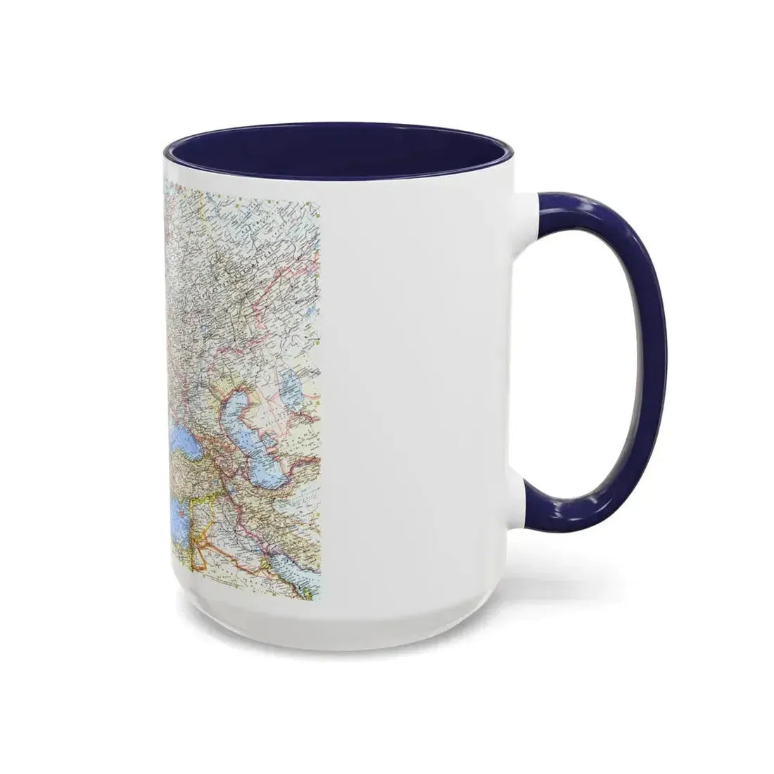 Europe (1962) (Map) Accent Coffee Mug - Go Mug Yourself