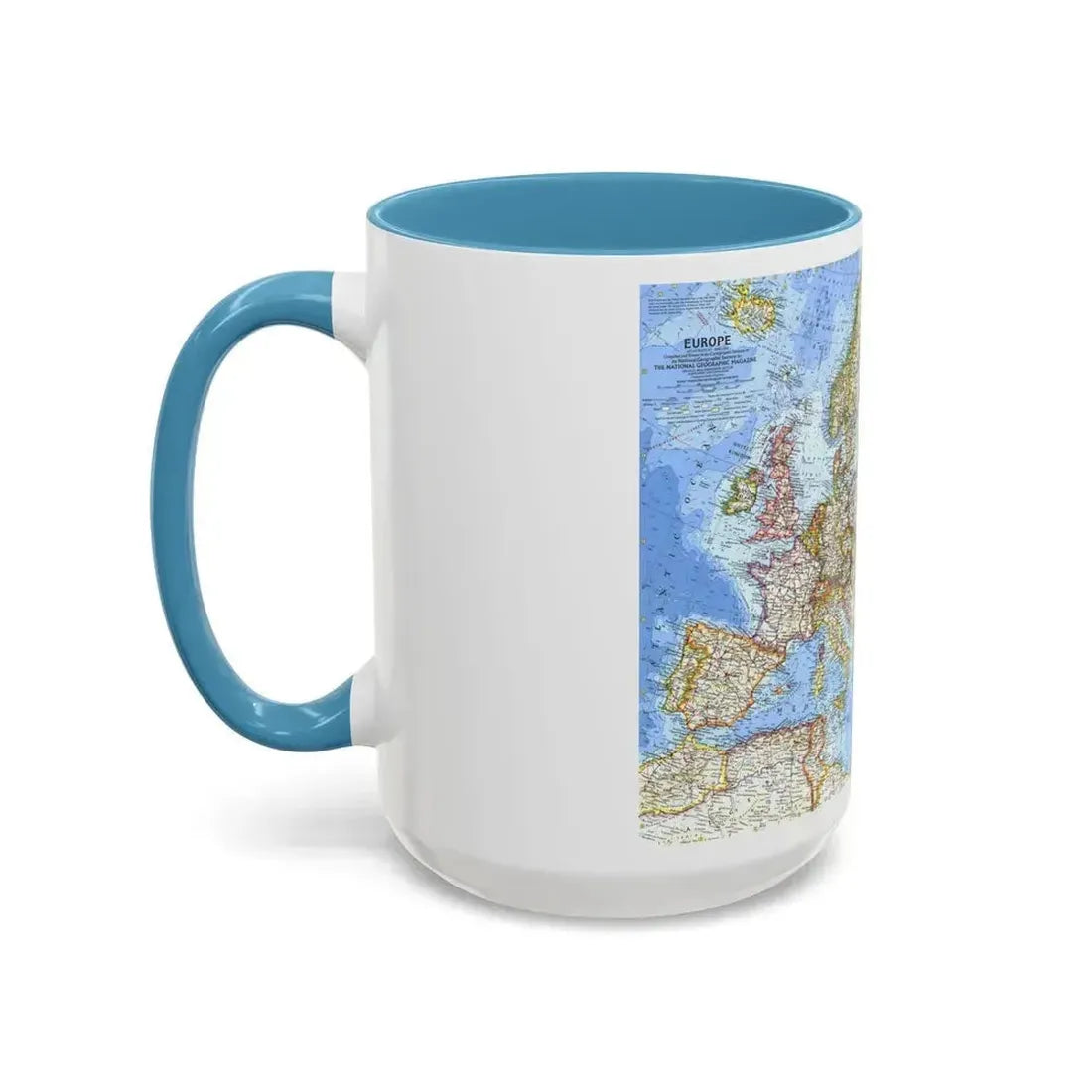Europe (1962) (Map) Accent Coffee Mug - Go Mug Yourself