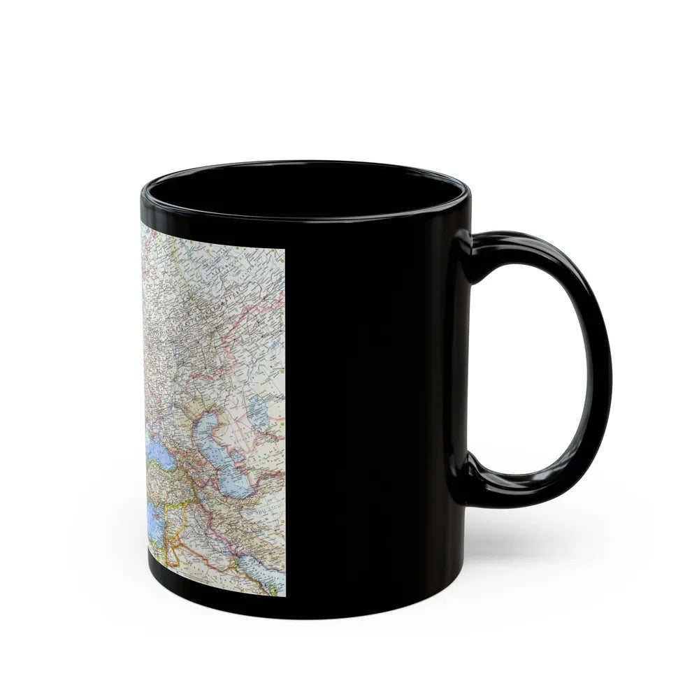 Europe (1962) (Map) Black Coffee Mug-Go Mug Yourself